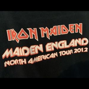 IRON MAIDEN England North American TOUR 2012 black t- shirt women’s